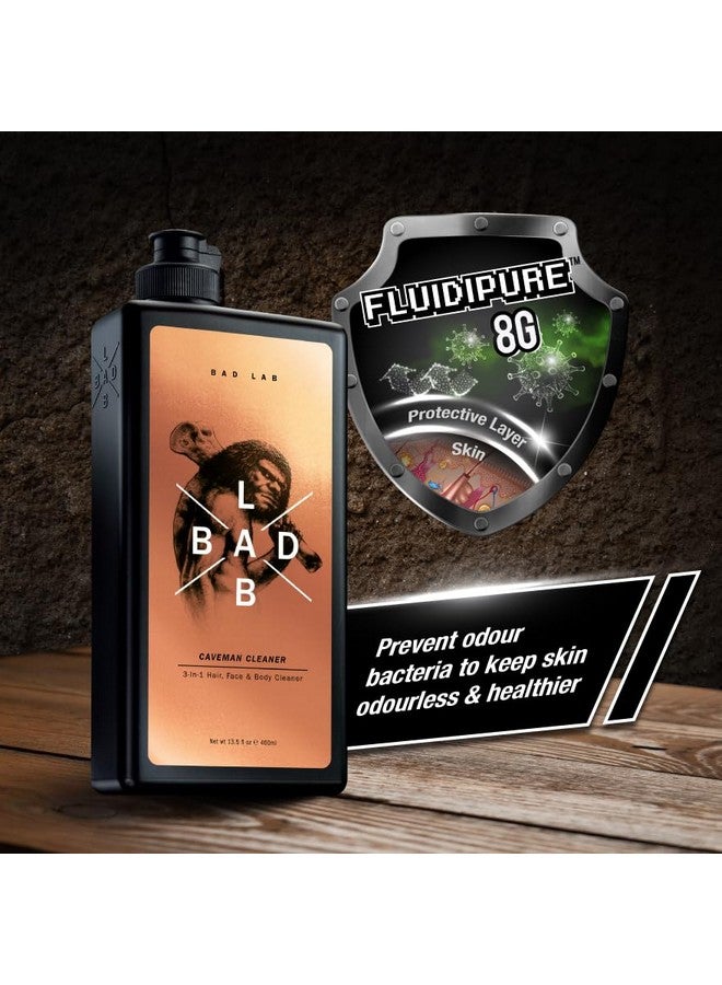 باد لاب منظف باد لاب 3 في 1 للوجه والجسم والشعر | جل استحمام للرجال يحتوي على Fluidipure™ 8G للتحكم في الروائح والقشرة | منظف بنكهة المنثول يهدئ فروة الرأس المتهيجة | 400 مل - Image 4