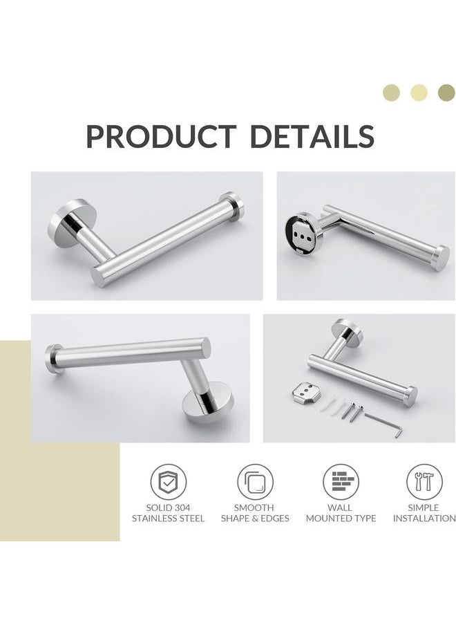 yongsheng - Toilet Paper Holder Brushed Nickel, 304 Stainless Steel Tissue Roll Dispenser, Round TP Roll Hanger for Bathroom Kitchen Washroom, Wall Mount - Image 1