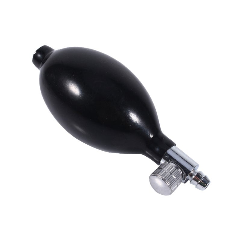 Manual Inflation Bulb Black Responsive Latex Bulb with Long Wearing Air Release Valve - Smooth Operating Replacement Bulb for Sphygmomanometer Cervical Traction Device - Image 2