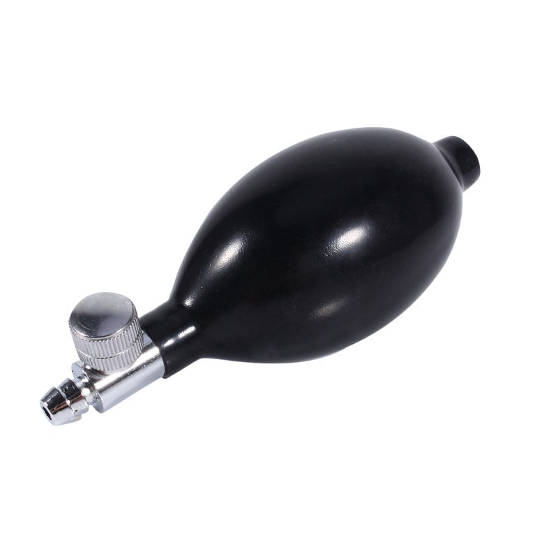 Manual Inflation Bulb Black Responsive Latex Bulb with Long Wearing Air Release Valve - Smooth Operating Replacement Bulb for Sphygmomanometer Cervical Traction Device - Image 3