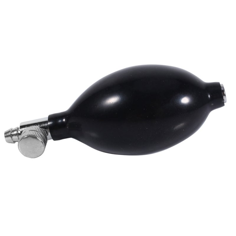 Manual Inflation Bulb Black Responsive Latex Bulb with Long Wearing Air Release Valve - Smooth Operating Replacement Bulb for Sphygmomanometer Cervical Traction Device - Image 5