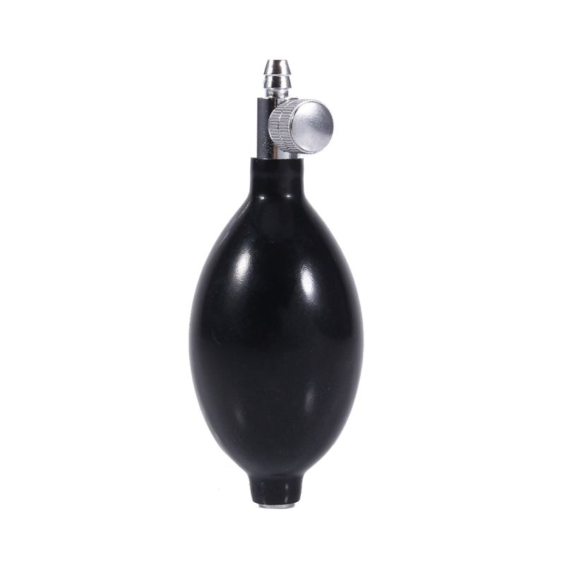 Manual Inflation Bulb Black Responsive Latex Bulb with Long Wearing Air Release Valve - Smooth Operating Replacement Bulb for Sphygmomanometer Cervical Traction Device - Image 1
