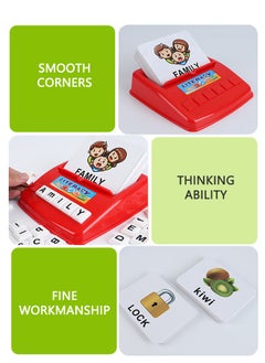 GROIC Alphabet Letter Word Spelling Games, Spell Words Board Game Matching Letter Game, Word Recognition Educational Toys for Kids  - Image 3