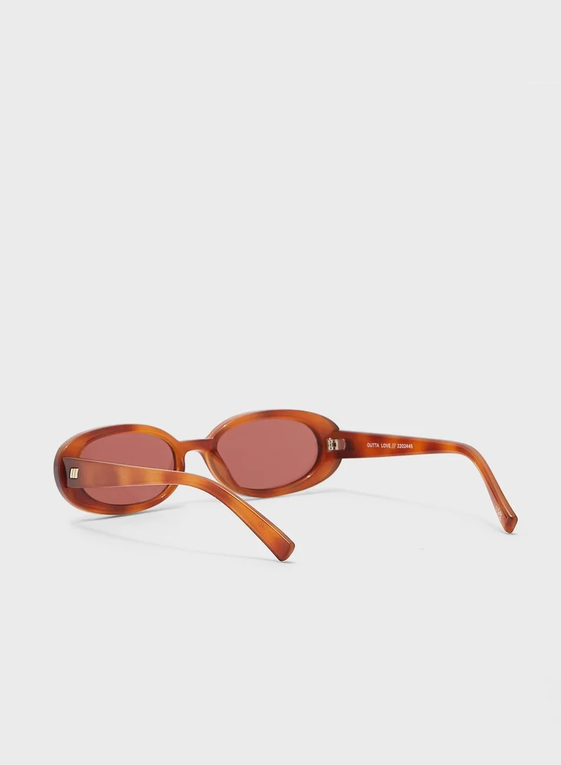 Le Specs Oval Shape Sunglasses