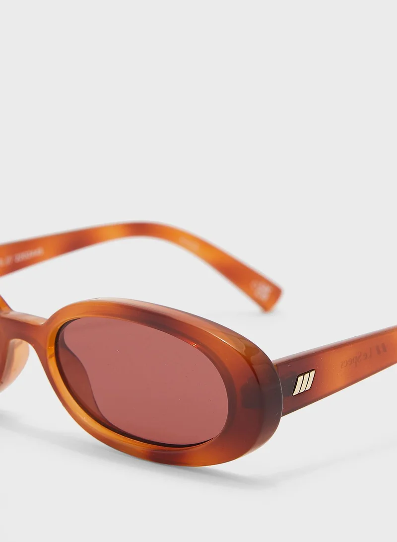 Le Specs Oval Shape Sunglasses