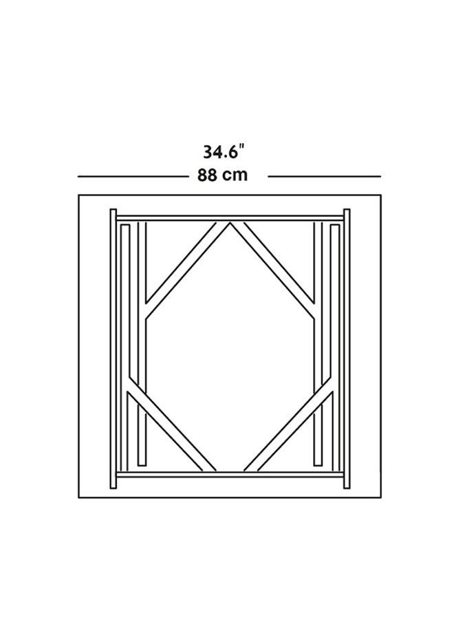 S 88 Square Plastic Folding Table With Metal Frame 88Lx74H , White.