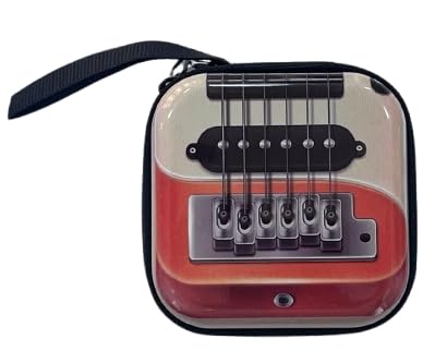 Bhavya Optic® Metal Storage Case, Small Travel Organiser Pouch for Earphones, Coins, Memory Cards (BO Guitar) - Image 4