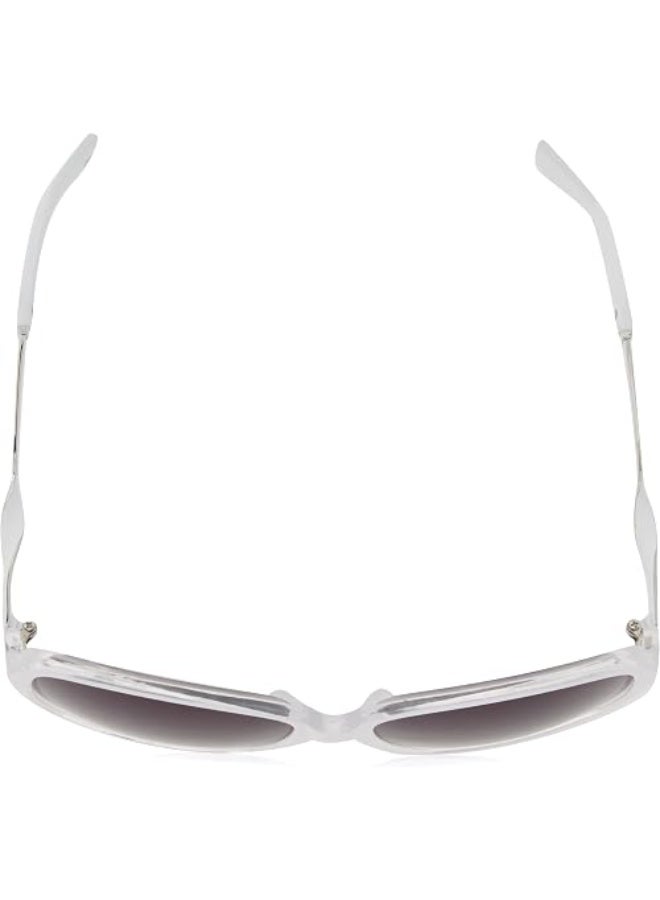 U.S. Polo Assn. womens Pa5048 Stylish UV Protective Butterfly Sunglasses for Women Classic Gifts Women 65 mm, White Crystal, mm US - Image 4