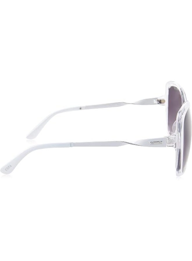 U.S. Polo Assn. womens Pa5048 Stylish UV Protective Butterfly Sunglasses for Women Classic Gifts Women 65 mm, White Crystal, mm US - Image 5