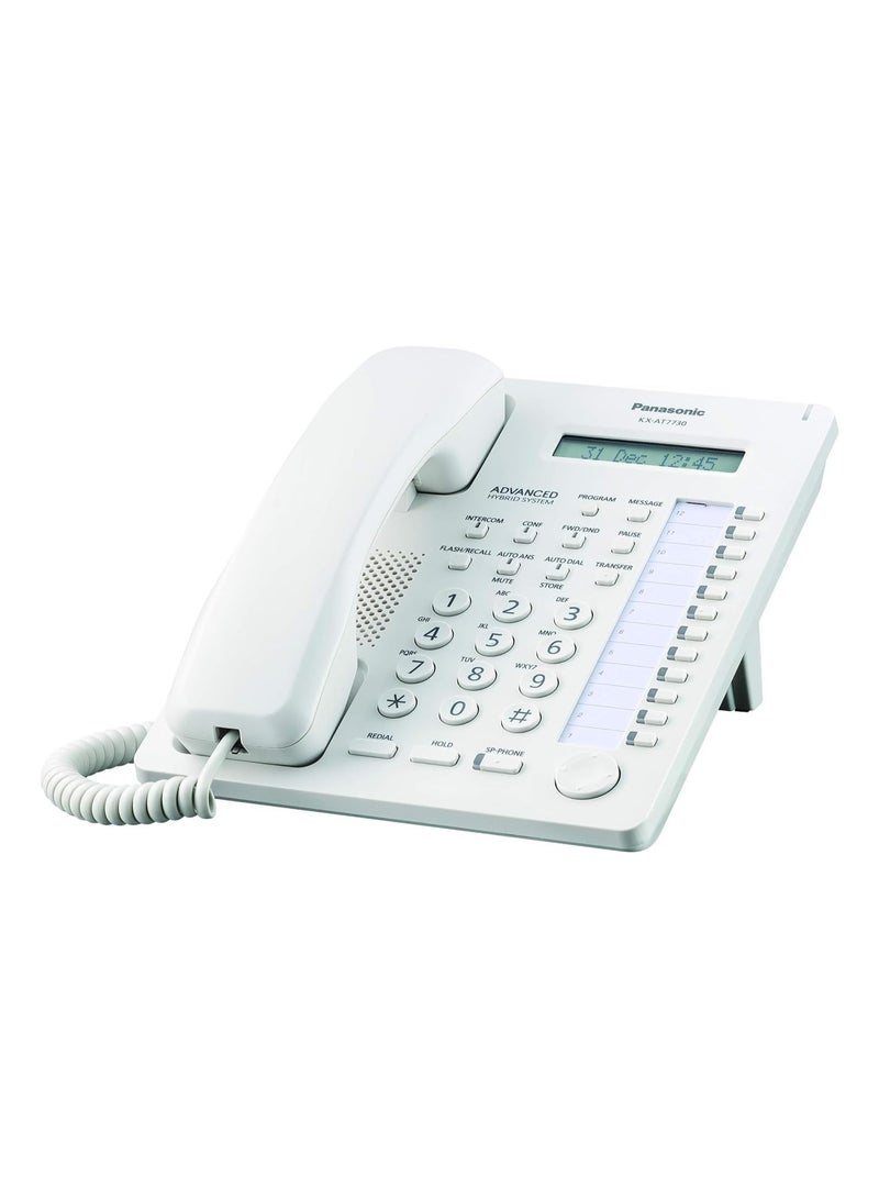 باناسونيك هاتف باناسونيك KX-T7730 أبيض مع شاشة عرض LCD ومكبر صوت - Image 2