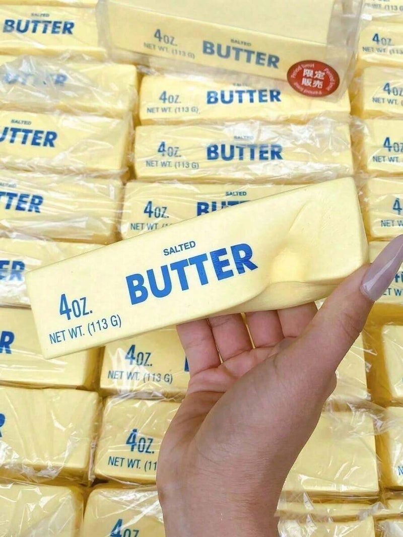 Shein Butter Squishy Toy, Yellow Cream Stick Soft Toy With Cream Scent - Great for Play and Stress Relief - Image 1