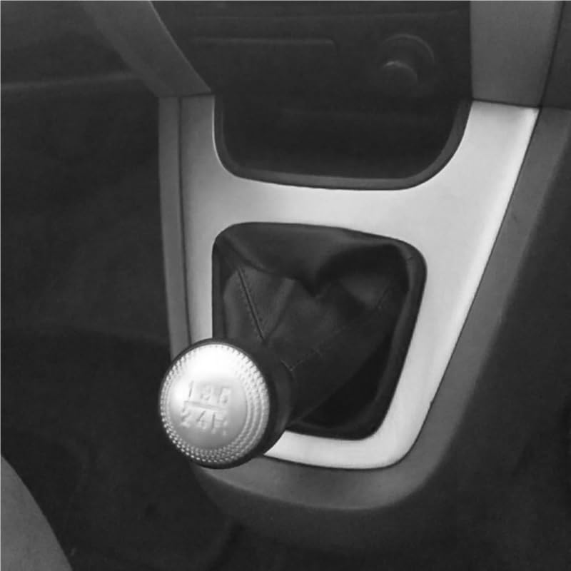 QASULER 5 Speed Gear Shift Knob with Leather Boot for Hyundai Tucson - Image 4