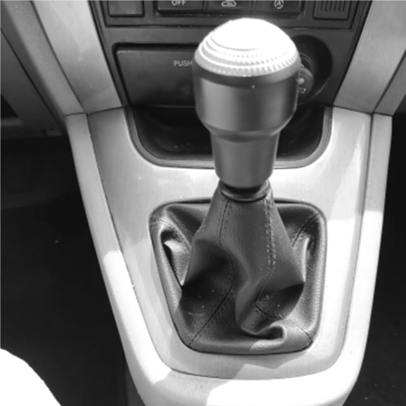 QASULER 5 Speed Gear Shift Knob with Leather Boot for Hyundai Tucson - Image 3