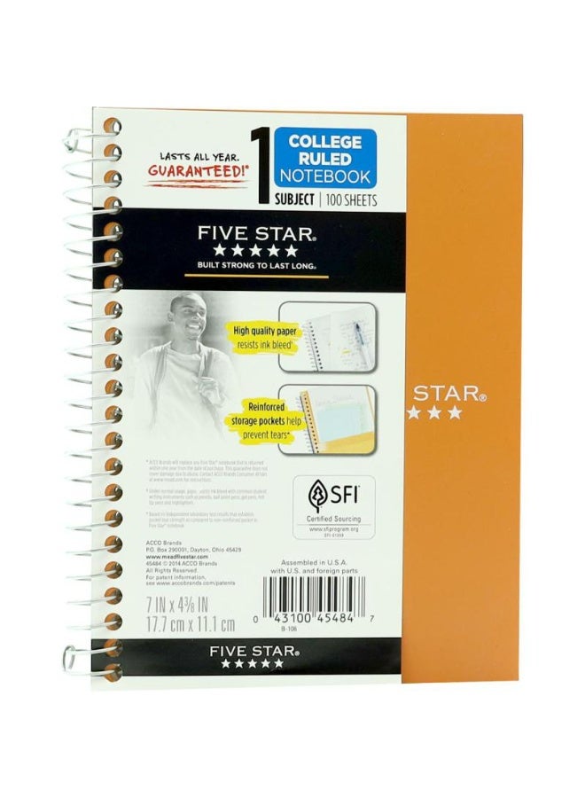 Five Star Notebook 5 X 7 in 200 Pages (100 Sheets)