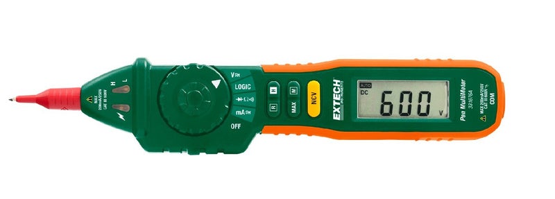 Extech 381676A 9 Function Pen Multimeter + NCV Auto/Manual Ranging Pen Multimeter with Non-Contact Voltage Detector - Image 1