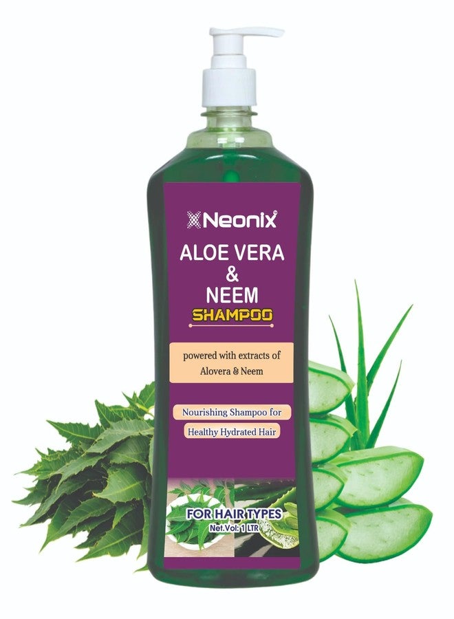 neonix neem-Aloevera shampoo-All Type of Hair Problem Hair Shampoo Dandruff Control - Hair Loss Control - Long Hair - Hair Regrowth Hair Shampoo-1LTR - Image 3