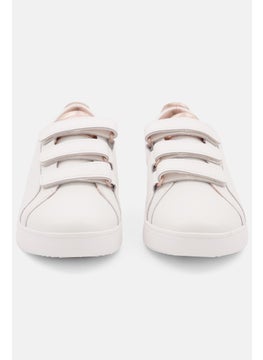 FitFlop Women Rally Metallic Velcro Closure Casual Shoes, White  - Image 3