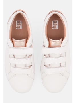 FitFlop Women Rally Metallic Velcro Closure Casual Shoes, White  - Image 4