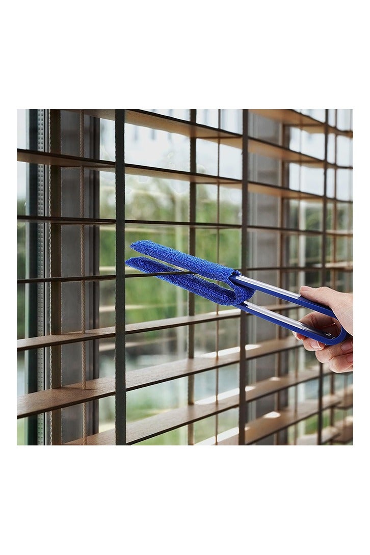 Window Blinds Cleaning Brush, 4 Pack with 4 Removable Microfiber Covers, 2 Arms, Cleaning Tools for Blinds, Air Vents - Image 2