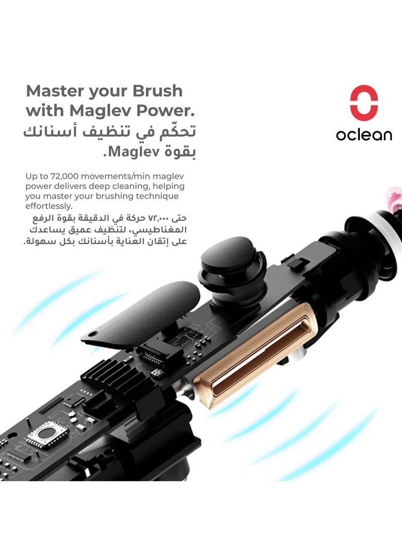 Oclean X Kids Smart Sonic Electric Toothbrush — Black — Interactive Screen – Gentle Cleaning – Long Battery - Image 5