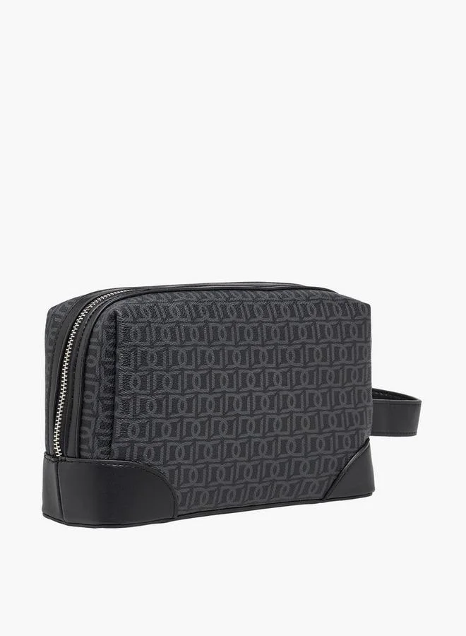Duchini BLACK Men Monogram Print Pouch for Men | Best Price UAE