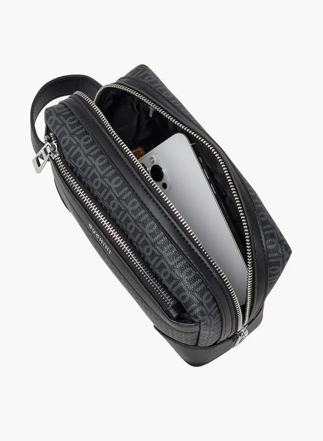 Duchini BLACK Men Monogram Print Pouch for Men | Best Price UAE