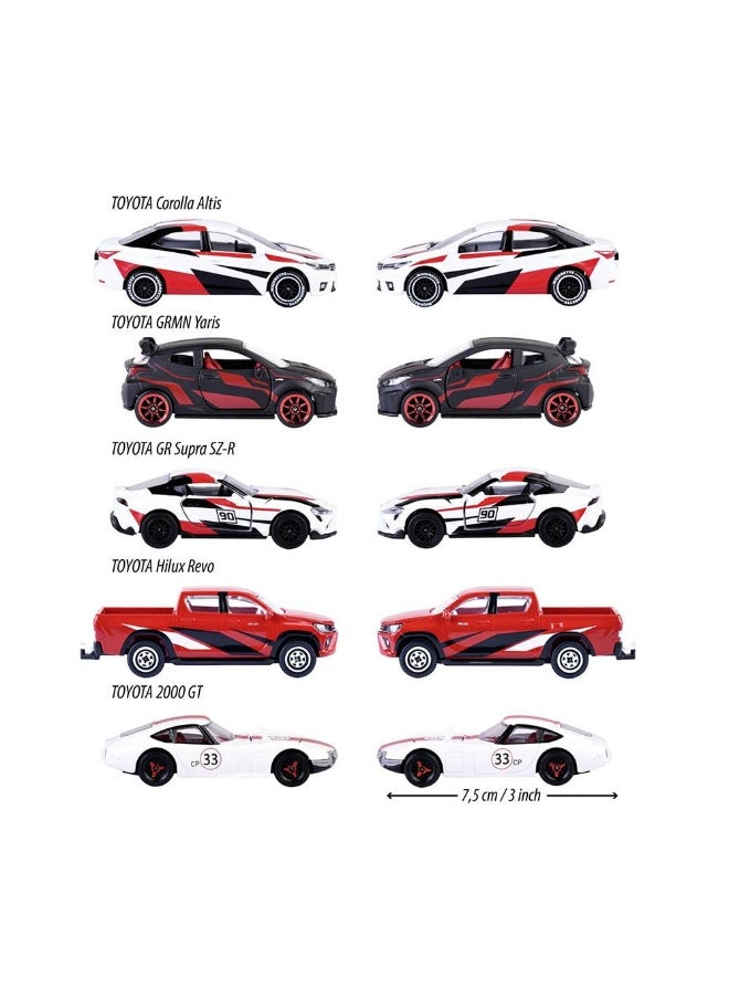 Majorette Toyota Racing Vehicle Giftpack (1:64, 5 Pieces)  - Image 2