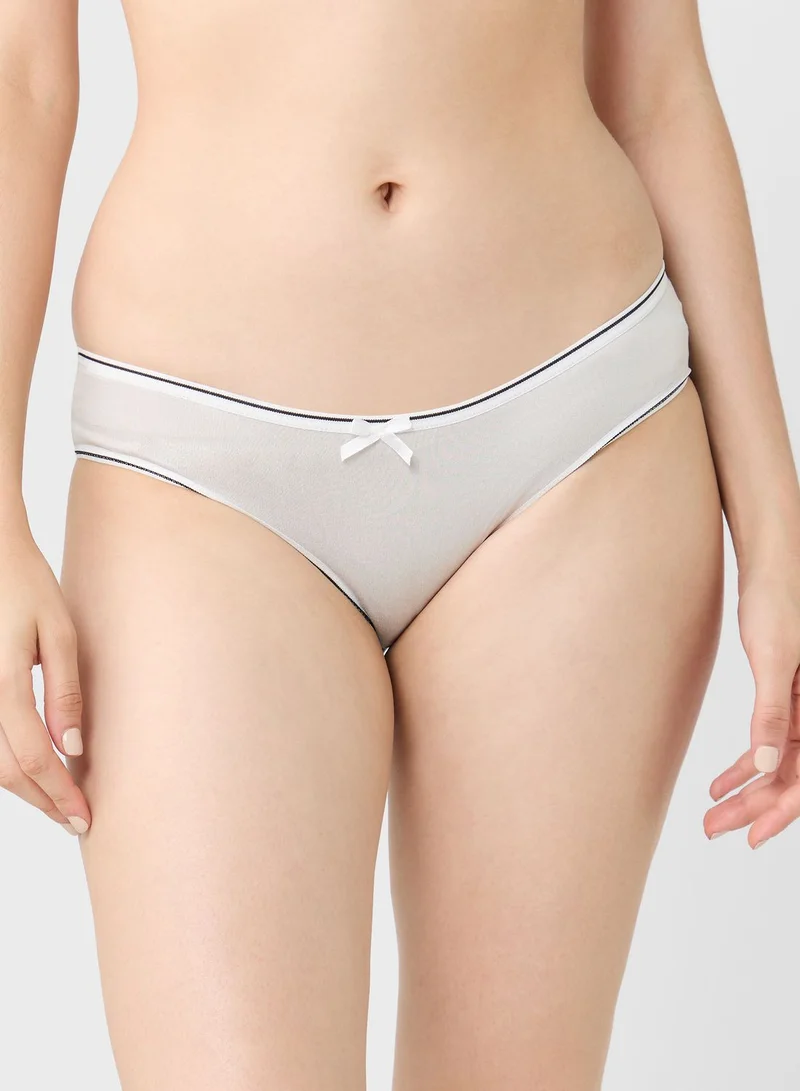 Ginger 3 Pack Contrast Band Hipster Brief