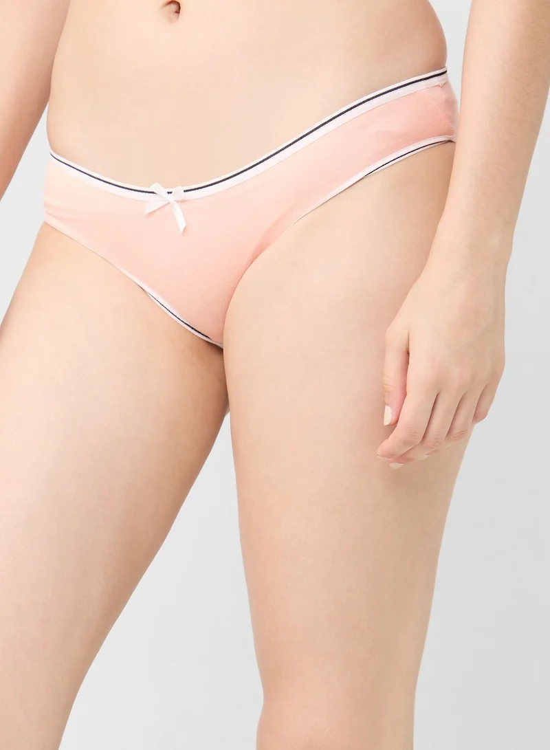 Ginger 3 Pack Contrast Band Hipster Brief