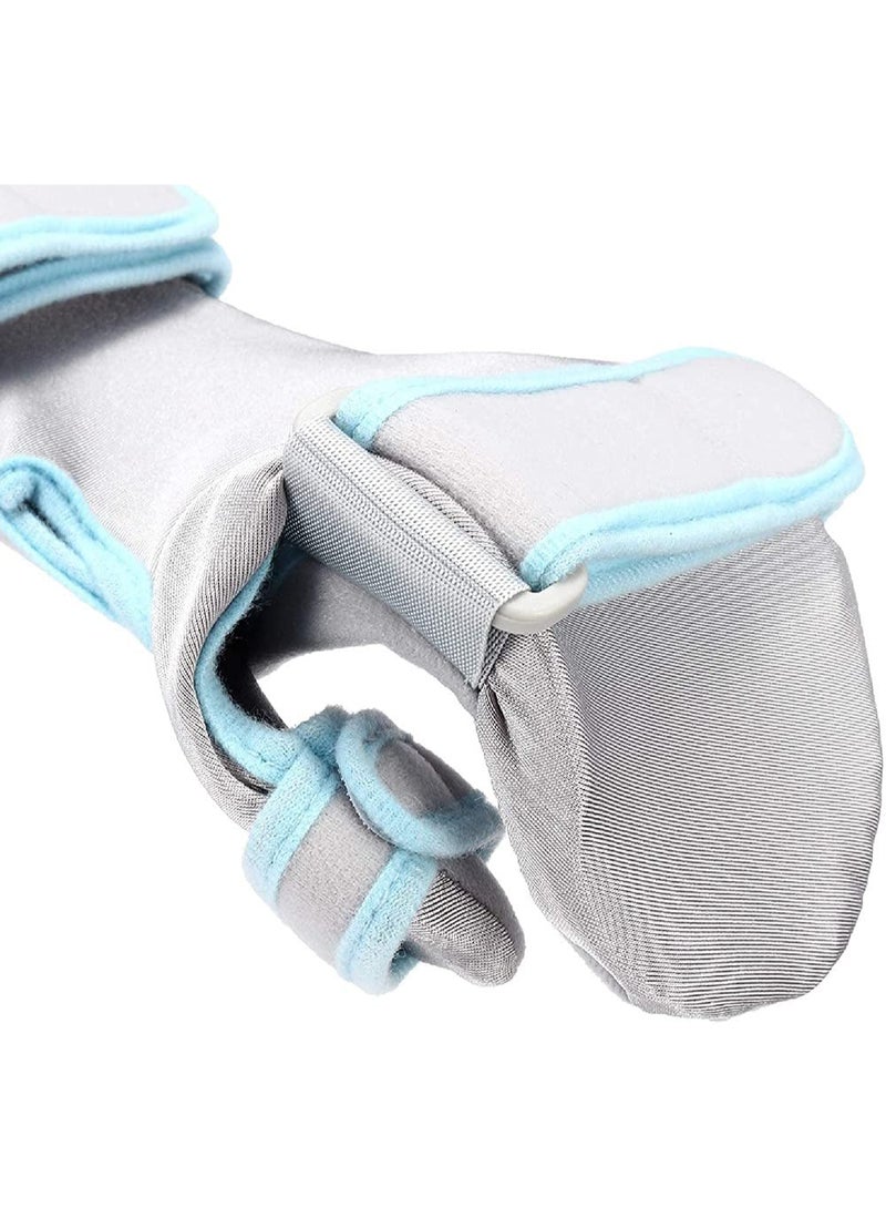 SHENGHUI Stroke Resting Hand Splint Night Immobilizer Wrist Finger Brace for Flexion Contractures Functional 5 Finger Stabilizer Wrap for Muscle Atrophy Rehab Arthritis Pain - Image 3