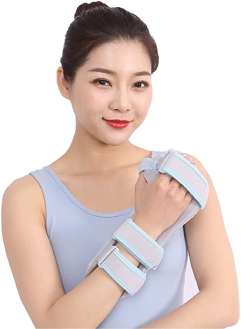 SHENGHUI Stroke Resting Hand Splint Night Immobilizer Wrist Finger Brace for Flexion Contractures Functional 5 Finger Stabilizer Wrap for Muscle Atrophy Rehab Arthritis Pain - Image 2