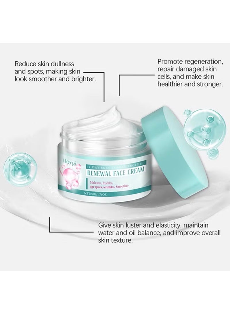 Hoygi Renewal Face Cream, Renewal Face Cream Anti-Wrinkle Skin Repair Face Cream, Brightening Facial Cream, Dark Spots Cream,Face Wrinkle Cream for All Skin Types - Image 2
