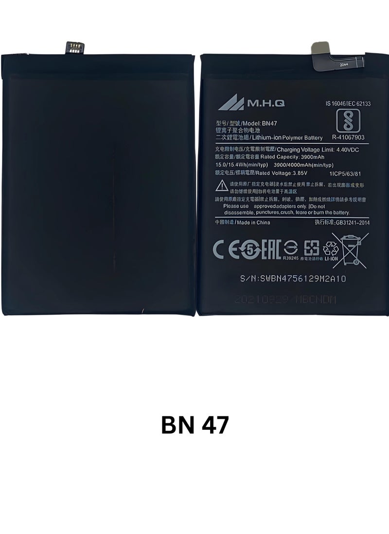 M.H.Q - BN 47 Xiaomi Redmi 6 Pro (M1805D1SG) / Mi A2 Lite (M1805D1SI) Battery High Quality - Image 1