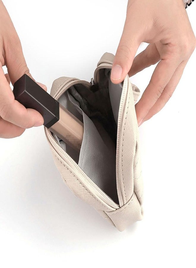 GSHLLO Sanitary Napkin Storage Bag Tampon Organizer Bag Feminine Product Pouch Menstrual Pad Bag Menstrual Cup Pouch Feminine Menstruation First Period Bag for Girls Women Grey - Image 4