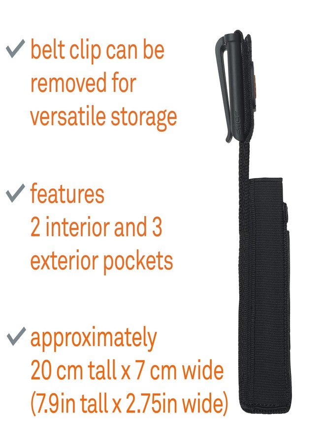 Slice 10516 Tool Holster, Holds Various Tools, Removable Belt Clib, Sturdy and Flexible Pockets, 5 Pockets, Various Sizes, Heavy Duty Industrial Use - Image 3