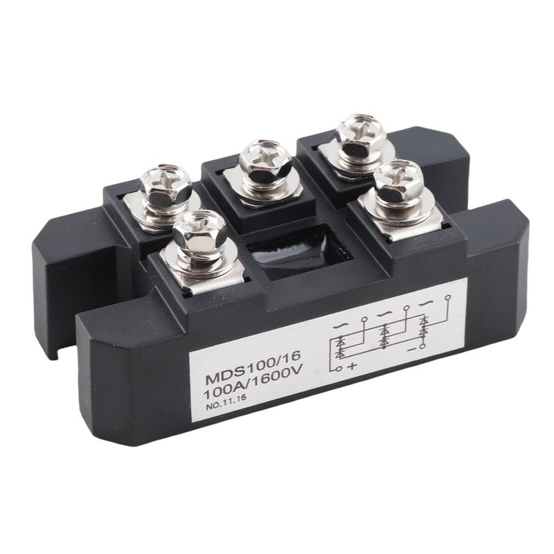 MDS100A 100A جسر مقوم ثلاثي أسود لإمداد طاقة معزز ومتين - Image 4