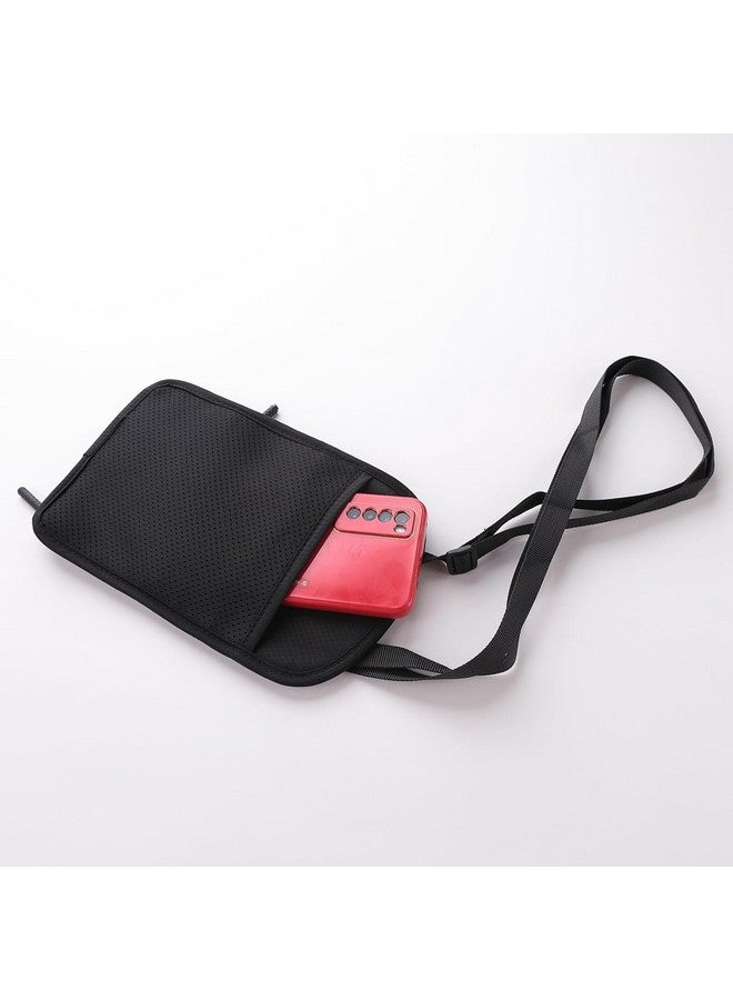 Kuber Industries Kuber Industries Paspport Holder for Men & Women|Multifunction Passport Cover Bag|Nylon Passport Pouch for Luggage-Pack of 2 (Black) - Image 3