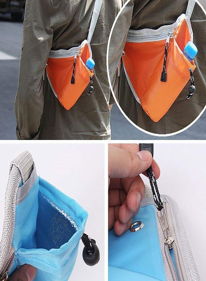 Dhruheer Polyester Waist Pack Travel Handy Hiking Zip Pouch Money Phone Belt Sport Bag for Men and Women, Assorted - Image 3