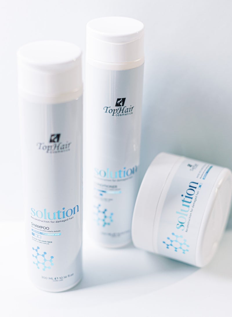 توب هير شامبو وبلسم وماسك للعناية العميقة وتغذية الشعر وإصلاحه – مناسب لجميع أنواع الشعر (3×300 مل) - Image 5