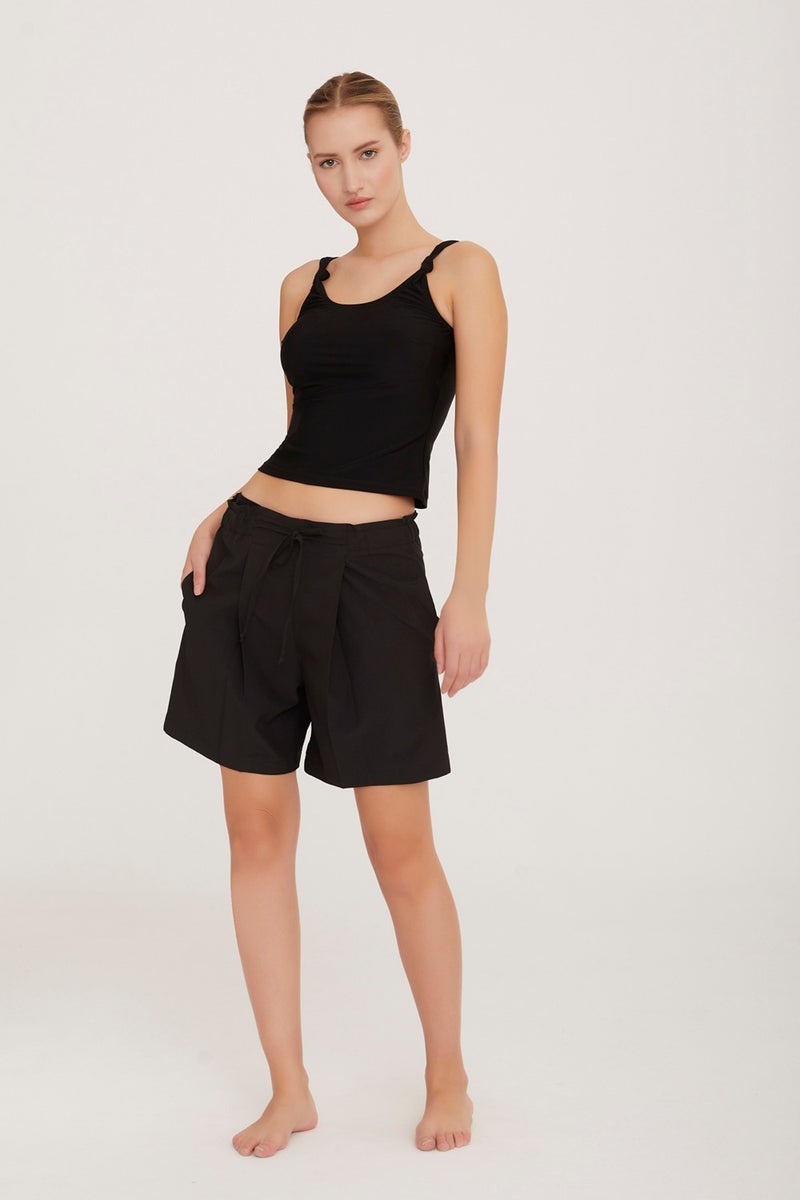 Remsa Mayo Remsa Swimsuit Lycra Women's Sea Pool Swimsuit Shorts Cass S033 Black Remsa Swimsuit  - Image 3