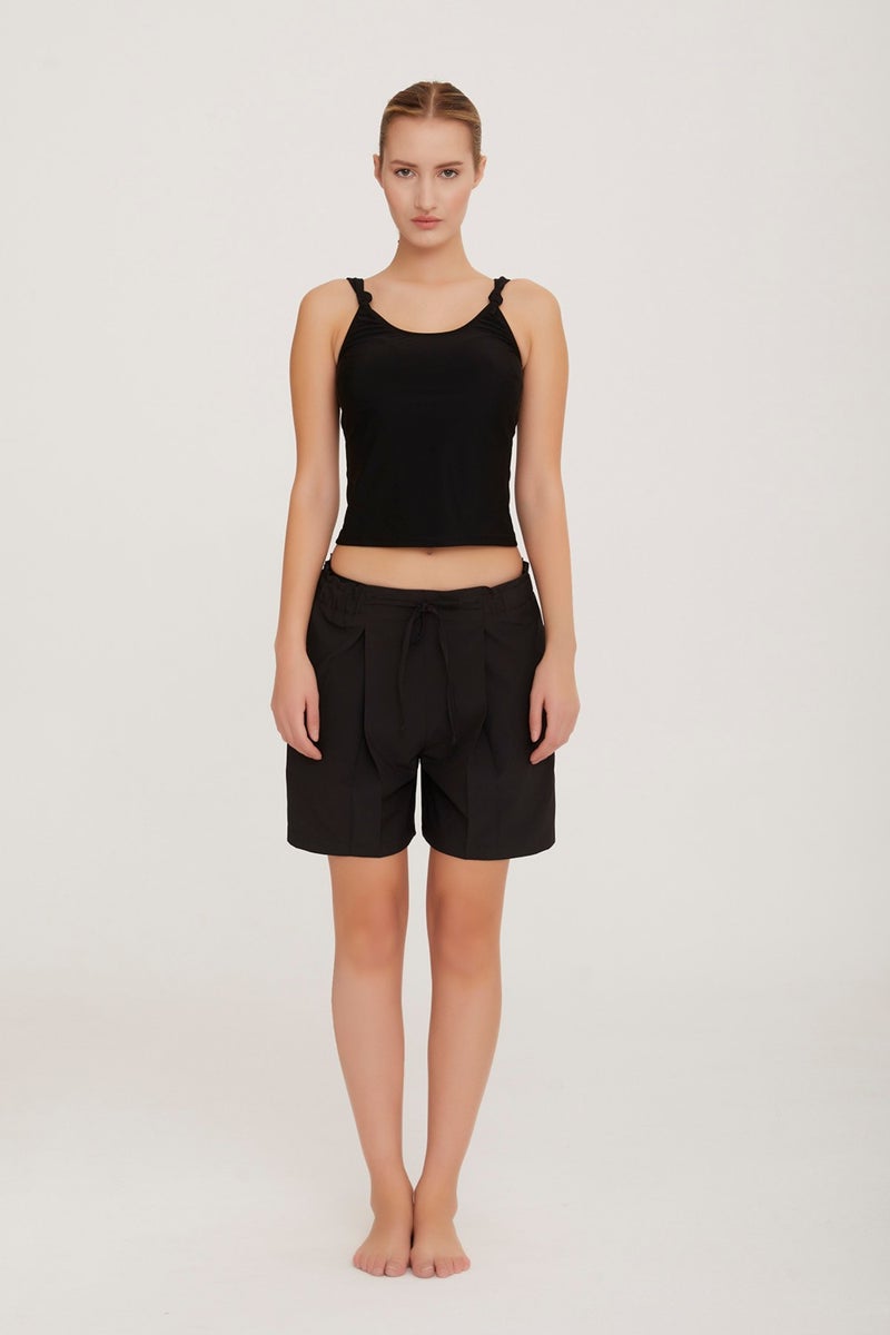 Remsa Mayo Remsa Swimsuit Lycra Women's Sea Pool Swimsuit Shorts Cass S033 Black Remsa Swimsuit  - Image 2