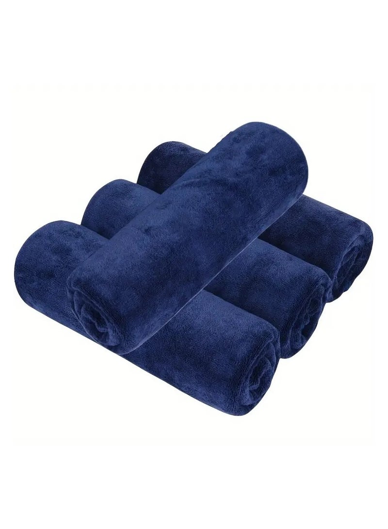 Micro Set Of 4 Pieces Of Microfiber Towels, Towels, Multi-Purpose For Home, Gyms, Running, And Sports, Soft And Quick Absorption And Drying 75 * 35 Cm, Multi-Colored. - Image 1