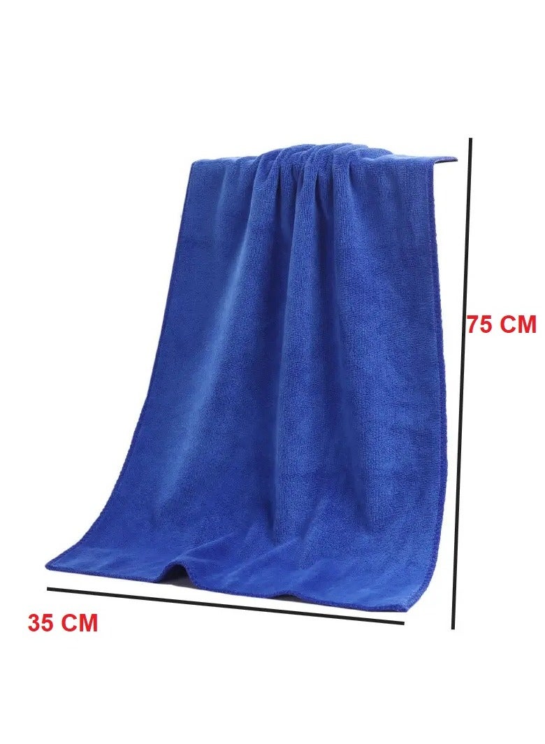 Micro Set Of 4 Pieces Of Microfiber Towels, Towels, Multi-Purpose For Home, Gyms, Running, And Sports, Soft And Quick Absorption And Drying 75 * 35 Cm, Multi-Colored. - Image 5