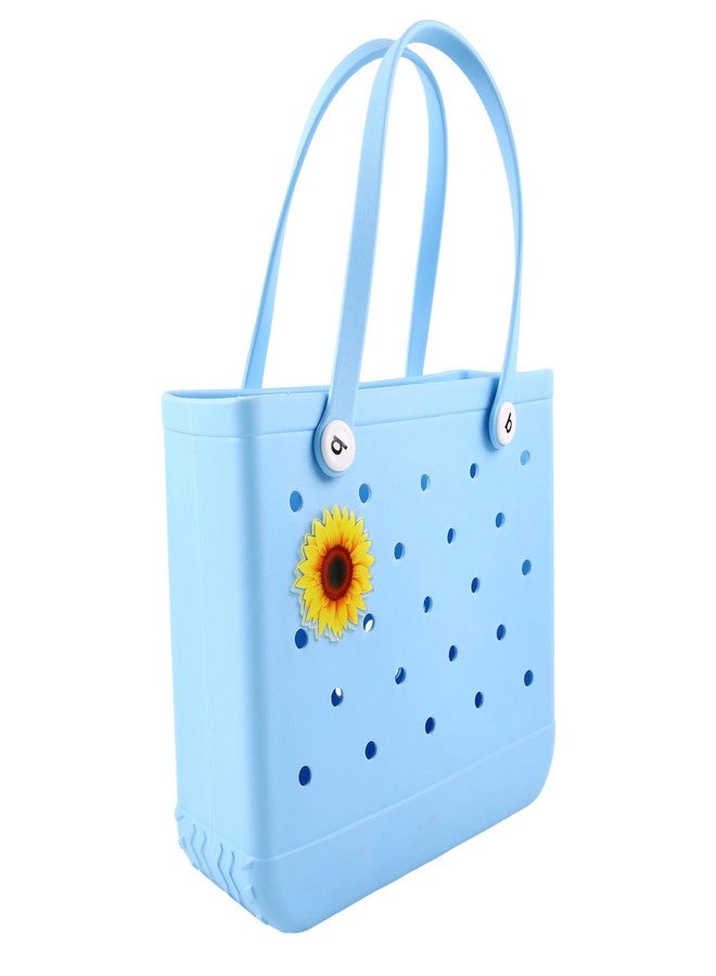 Vagocom Acrylic Sunflower Charm Accessory for Bogg Bag,3"/7.6cm Insert Flower Decoration Attachment for Simply Southern Tote,Simple Modern Bag and Similar Rubber Beach Handbag - Image 4