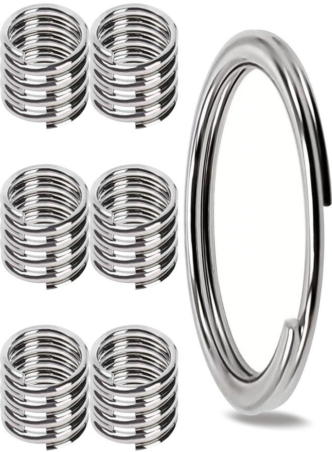 GABOX 24 Pcs Medical-Grade 316L Stainless Steel Key Rings, Ideal for Marine Enthusiasts Pet Accessories Dog Tag Home Car Keys DIY Craft Attachment (316LSS 15mm total 24pcs) - Image 1