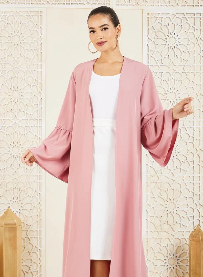 Styli Bell Sleeves Regular Fit Maxi Length Kimono