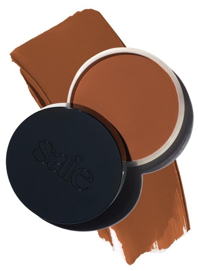 Saie Saie Sun Melt Natural Cream Bronzer - Lightweight, Buildable Glow for a Sun-Kissed Finish (Tan Bronze - a Neutral Shade for Medium to Tan Skin Tones) 1 oz / 30 ml  - Image 1