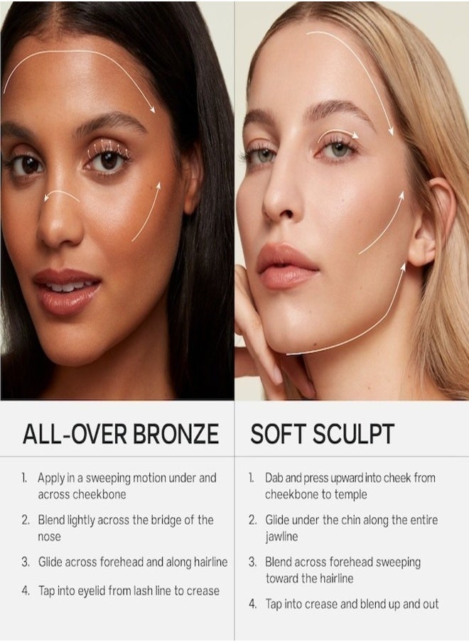 Saie Saie Sun Melt Natural Cream Bronzer - Lightweight, Buildable Glow for a Sun-Kissed Finish (Tan Bronze - a Neutral Shade for Medium to Tan Skin Tones) 1 oz / 30 ml  - Image 5
