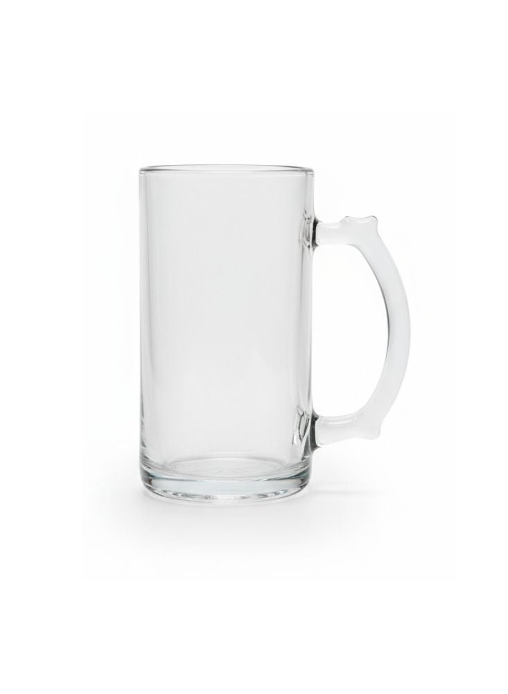 بريميم كوب بيرة بمقبض بتصميم نورديك مُجمّد – كأس زجاجي سميك وثقيل للمشروبات الفاخرة - Image 2