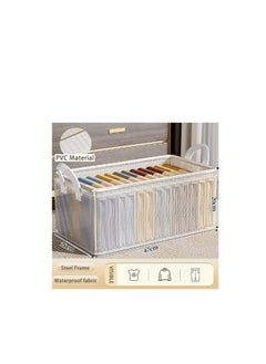 Generic 4PCS Clothes Storage Box, Stackable Wardrobe Clothes Organizer, Foldable Closet Storage Basket, Drawer Storage Organizer  - Image 4